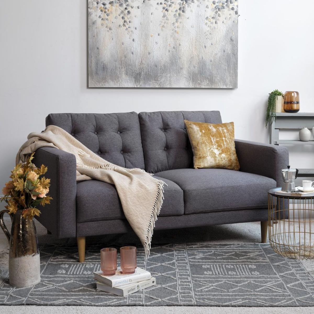 Arnie 2 Seater Sofa - Charcoal – image 2
