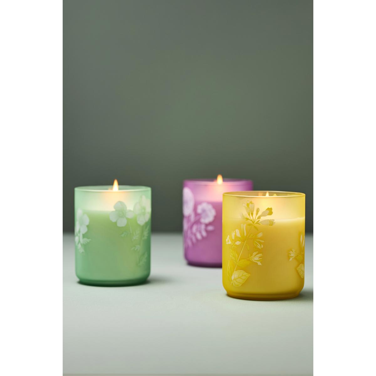 Eloise Floral Blue Poppy & Sage Floral Glass Candle – image 4