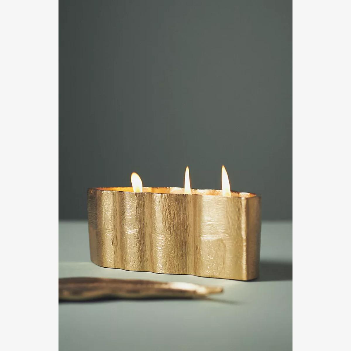 Florence Balducci Leaf Woody Violet Cypress Metal Candle – image 1