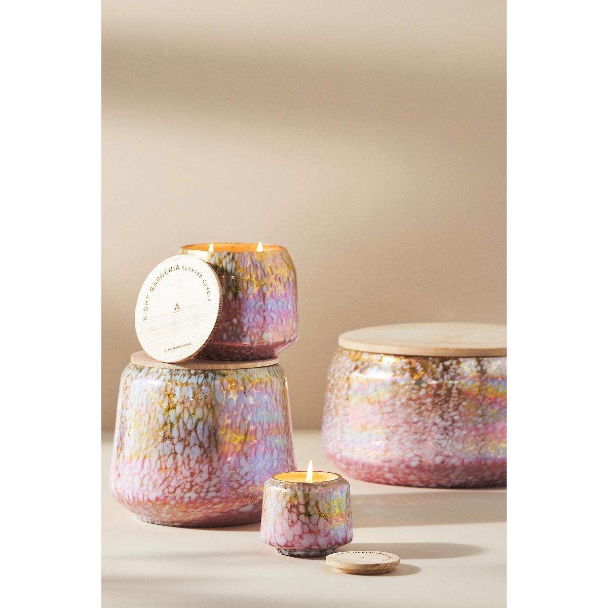 By Anthropologie Floral Night Gardenia Mini Glass Jar Candle – image 3