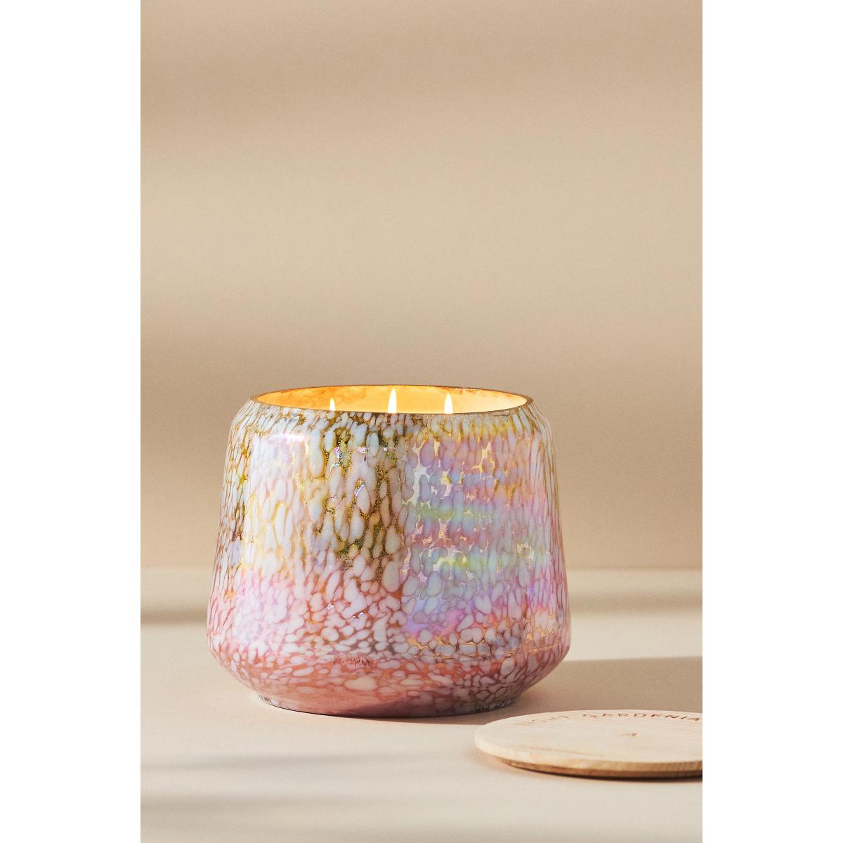 By Anthropologie Floral Night Gardenia Mini Glass Jar Candle – image 6