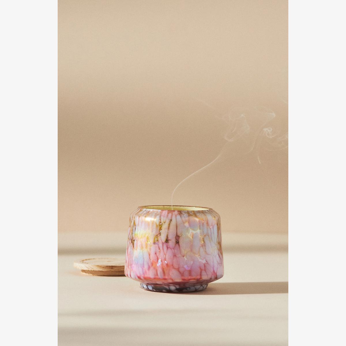 By Anthropologie Floral Night Gardenia Mini Glass Jar Candle – image 1