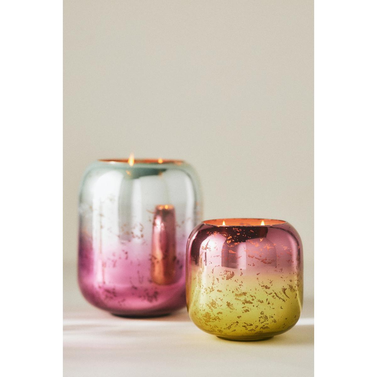 Metallic Ombre Fig & Pink Peppercorn Fresh Woody Glass Candle – image 2