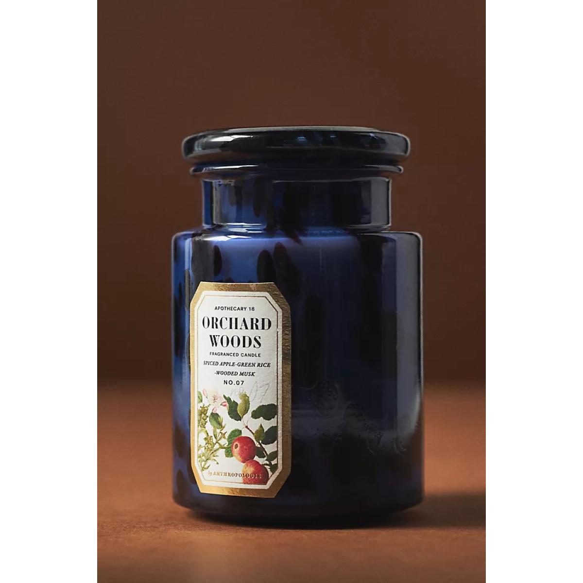 Apothecary 18 Spice Orchard Woods Glass Jar Candle – image 3
