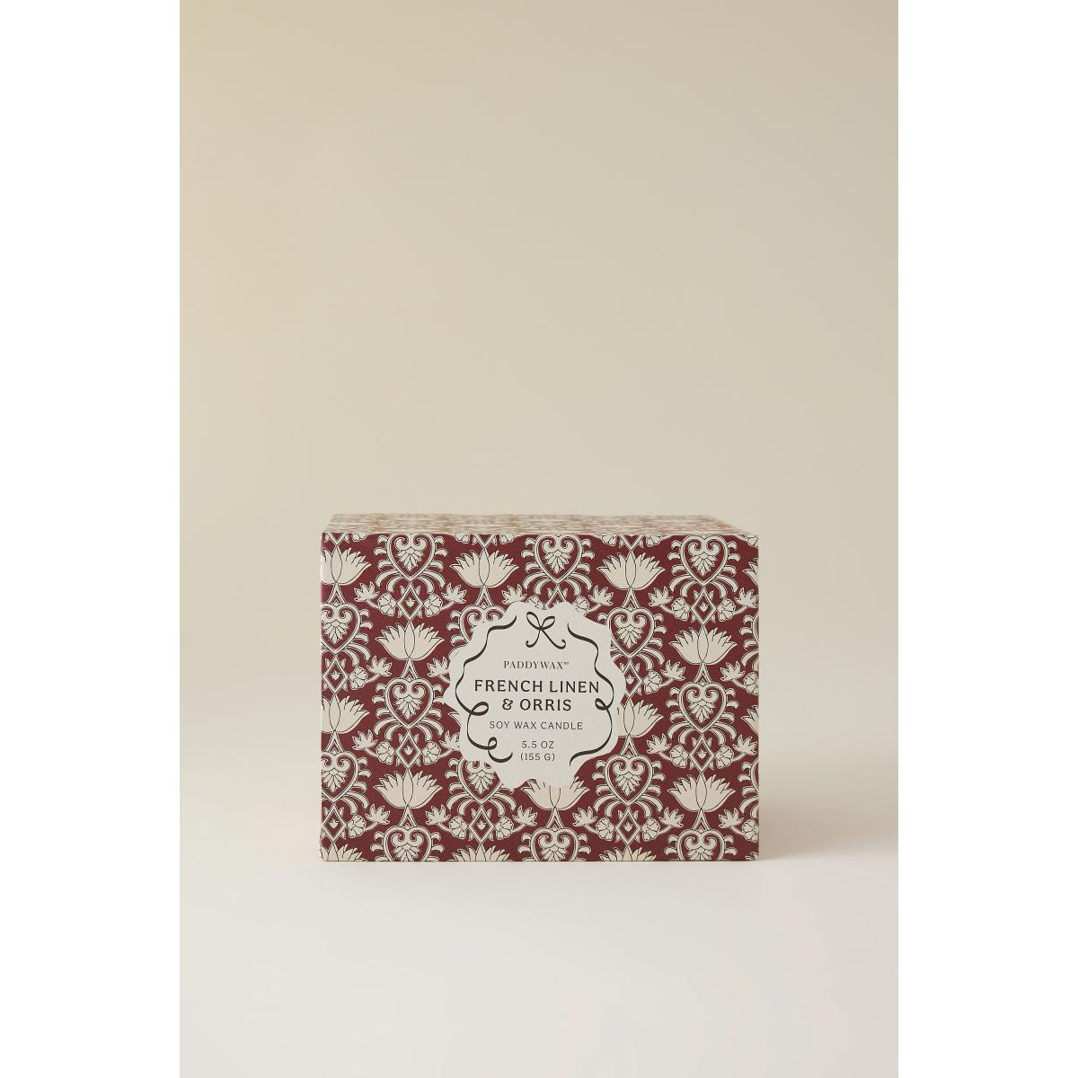 Paddywax Cherie French Linen & Orris Ceramic Candle with Lid – image 2