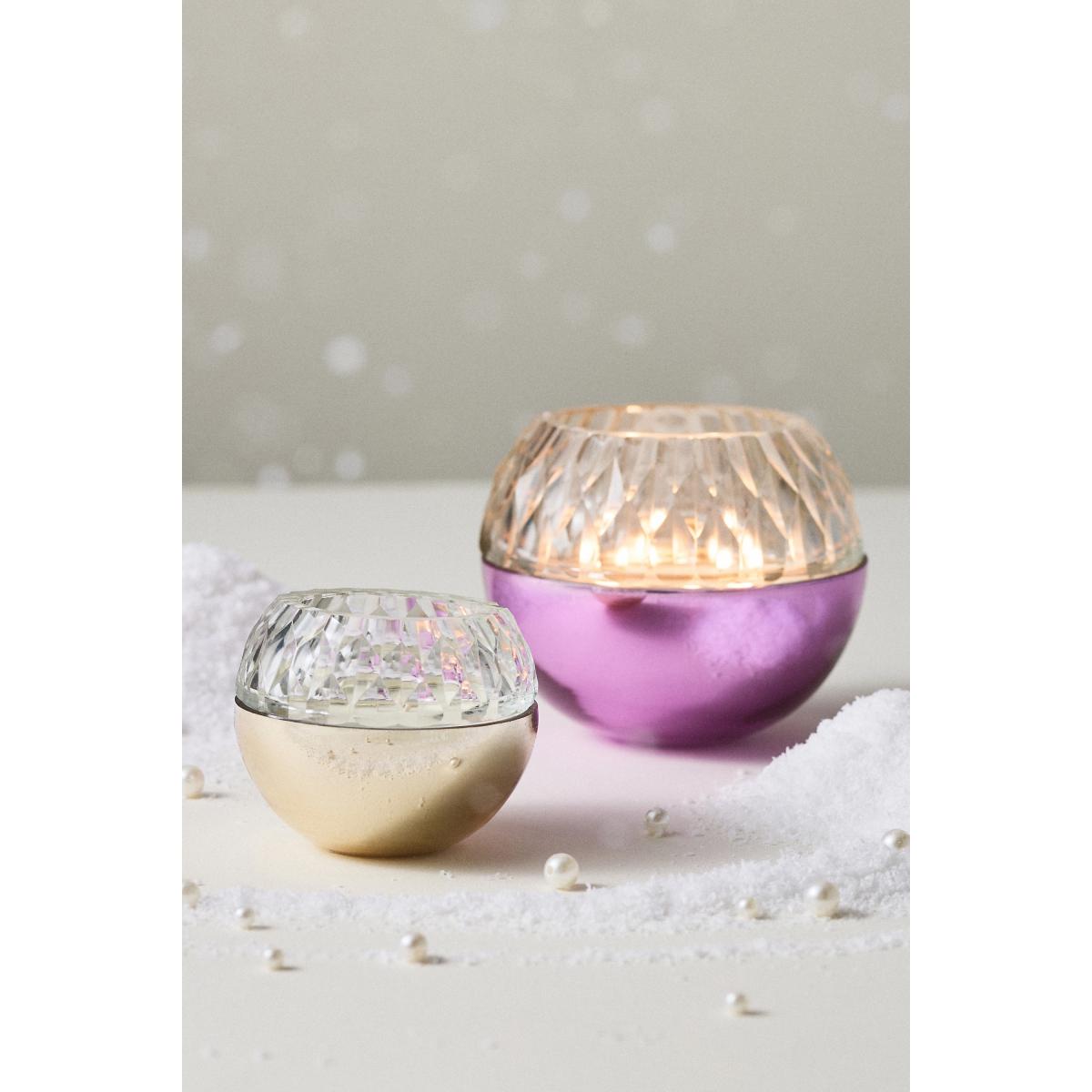 Glass Ornament Woody Crisp Cedar Glass Candle – image 2