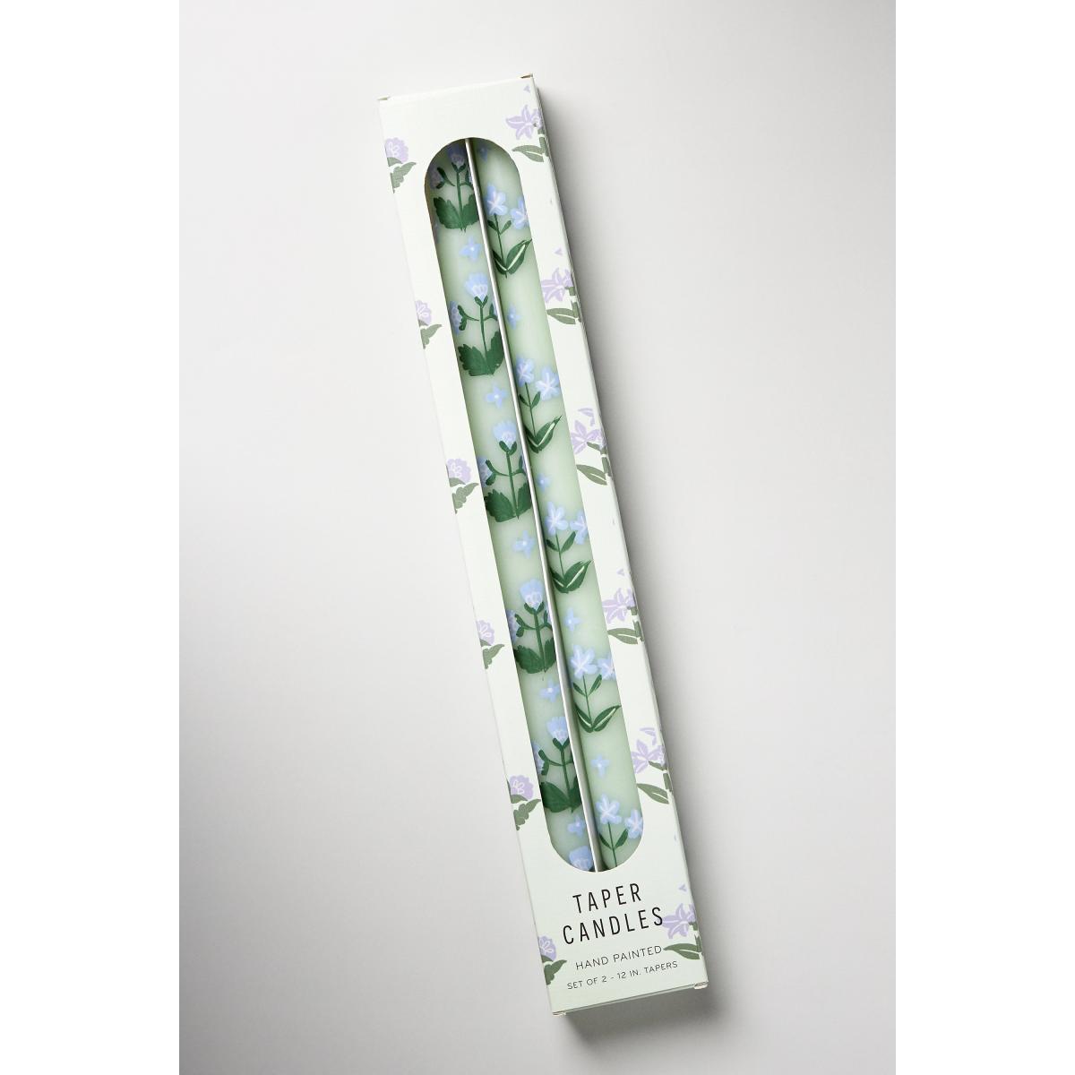 Franny Handpainted Taper Candles, Set of 2 – image 4