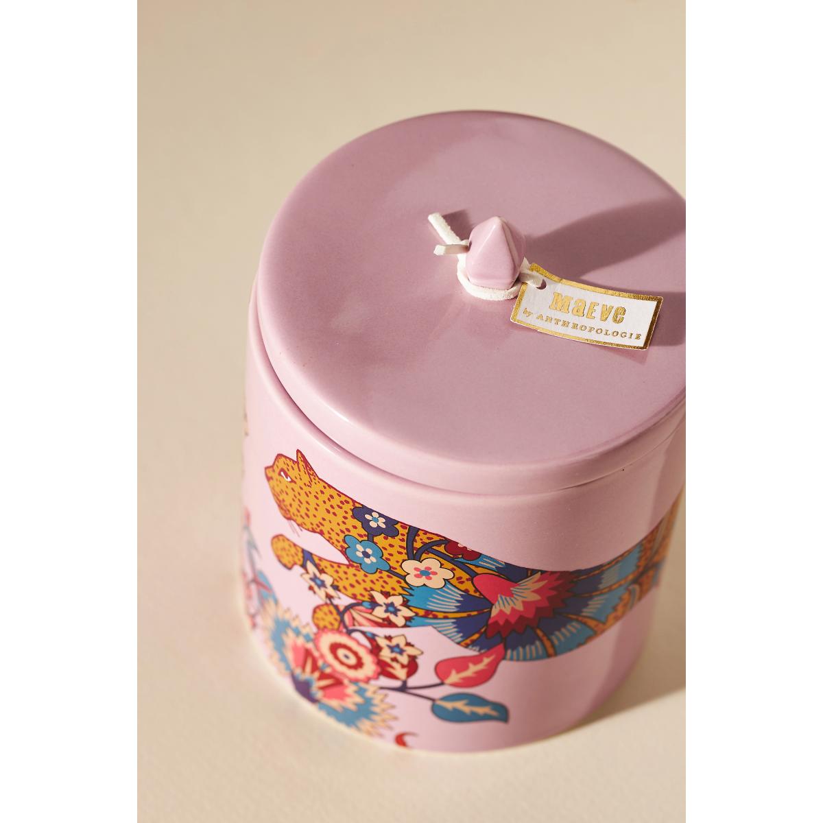 Maeve by Anthropologie Floral Peony Blush Ceramic Candle – image 3