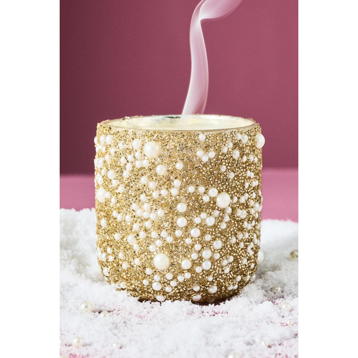 Party Pearl Fresh Mistletoe & Moss Glass Candle – image 2