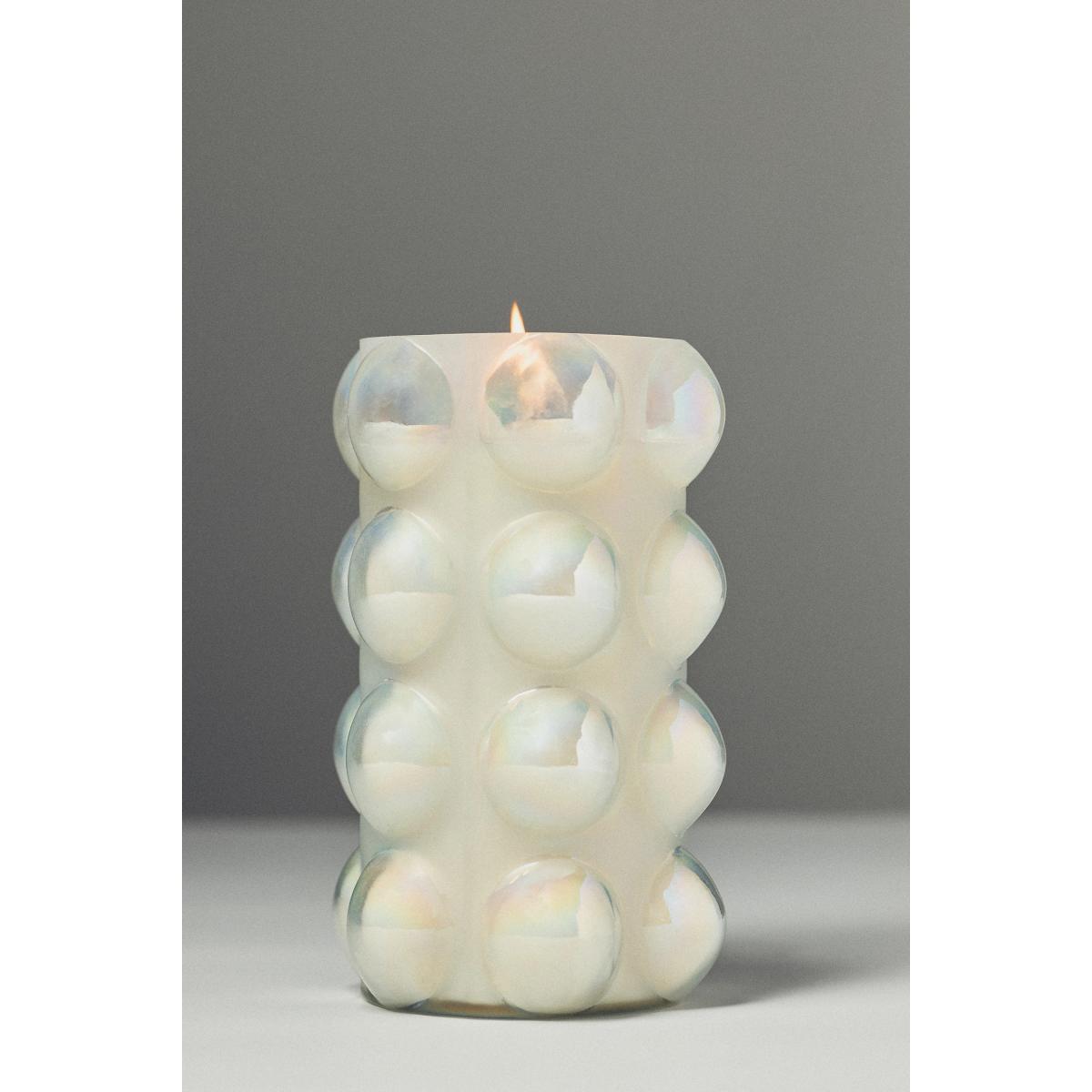 Textured Dot Fruity Champagne Cheers Glass Jar Candle – image 2