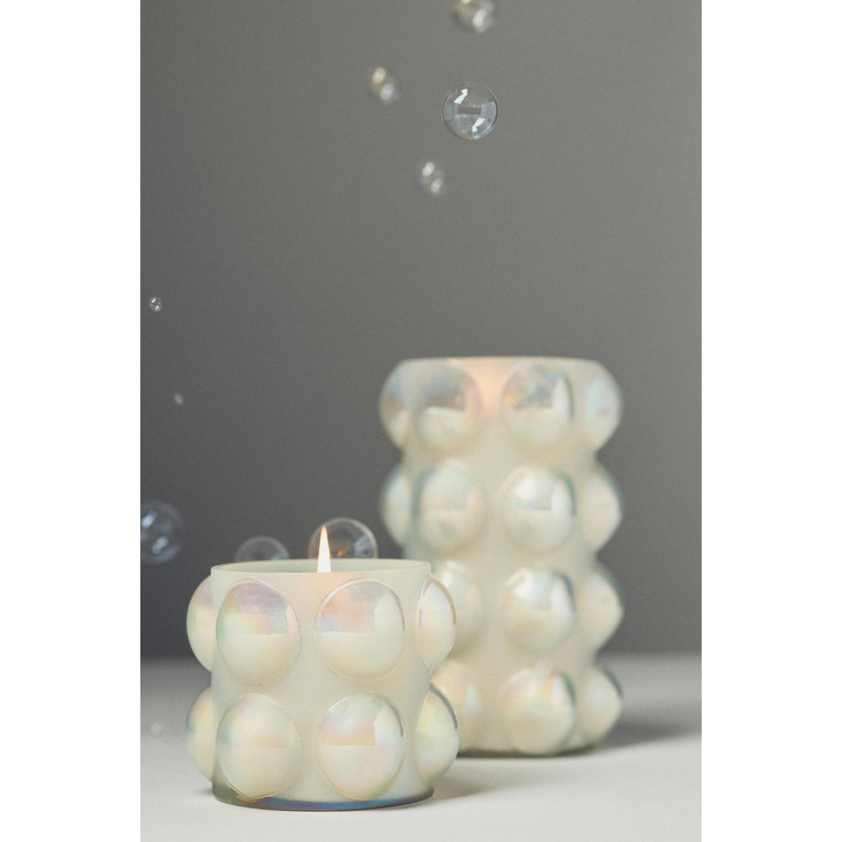 Textured Dot Fruity Champagne Cheers Glass Jar Candle – image 4