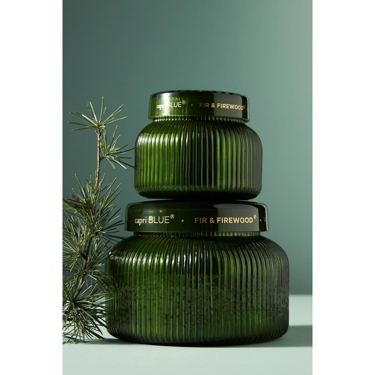 Capri Blue Fir & Firewood Jar Candle – image 2