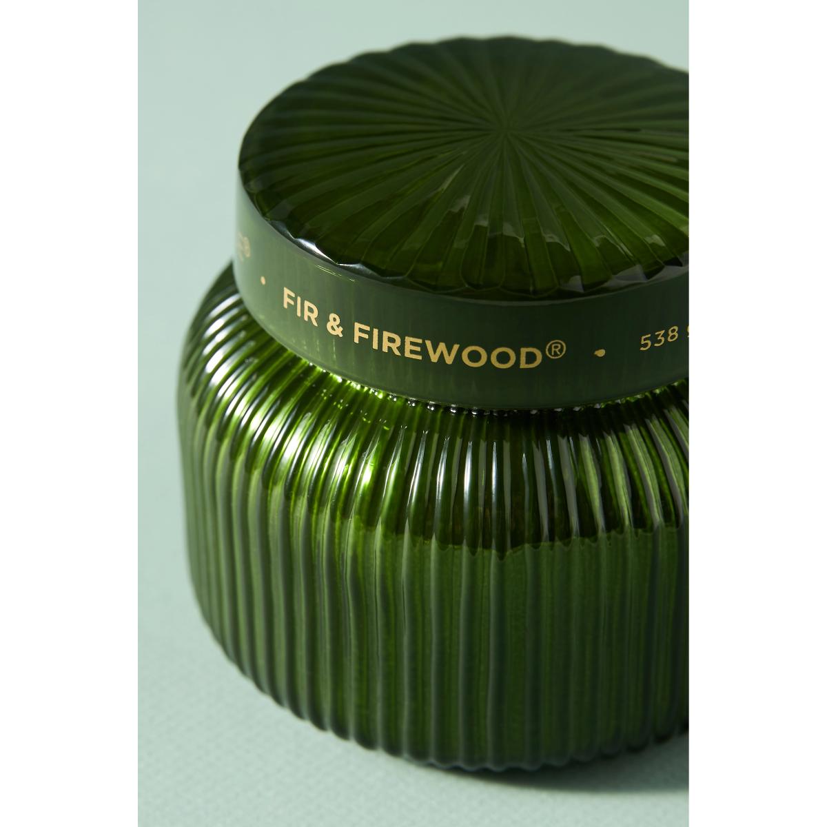 Capri Blue Fir & Firewood Jar Candle – image 4