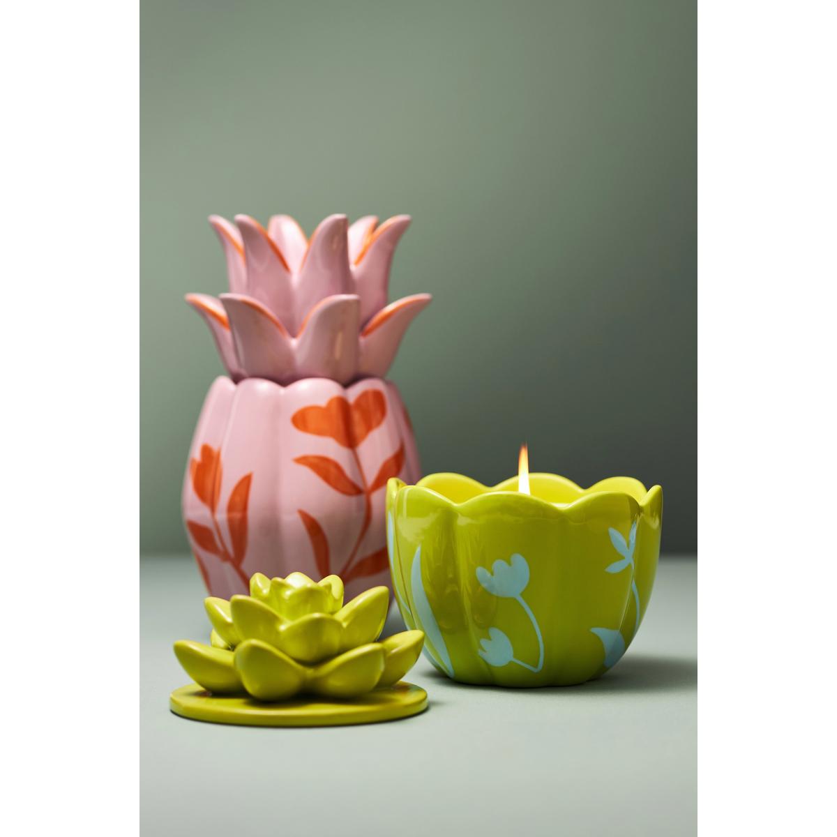 Cara Fruity Lychee & Pink Dragon Fruit Pineapple Ceramic Candle – image 2