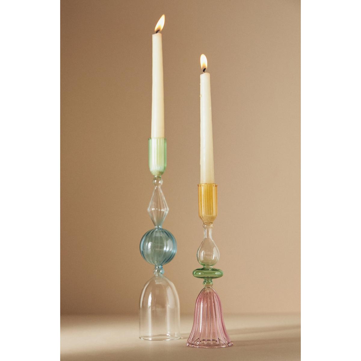 Claudia Glass Taper Candle Holder – image 2