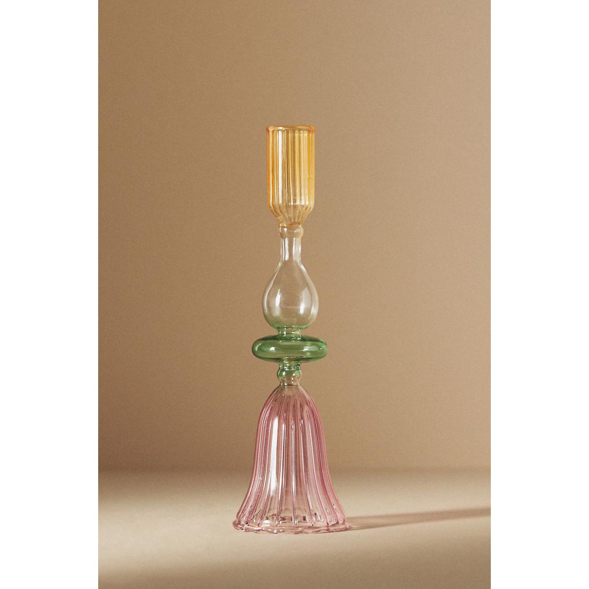 Claudia Glass Taper Candle Holder – image 3