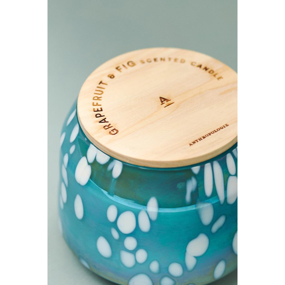 By Anthropologie Fruity Grapefruit & Fig Glass Candle – image 2