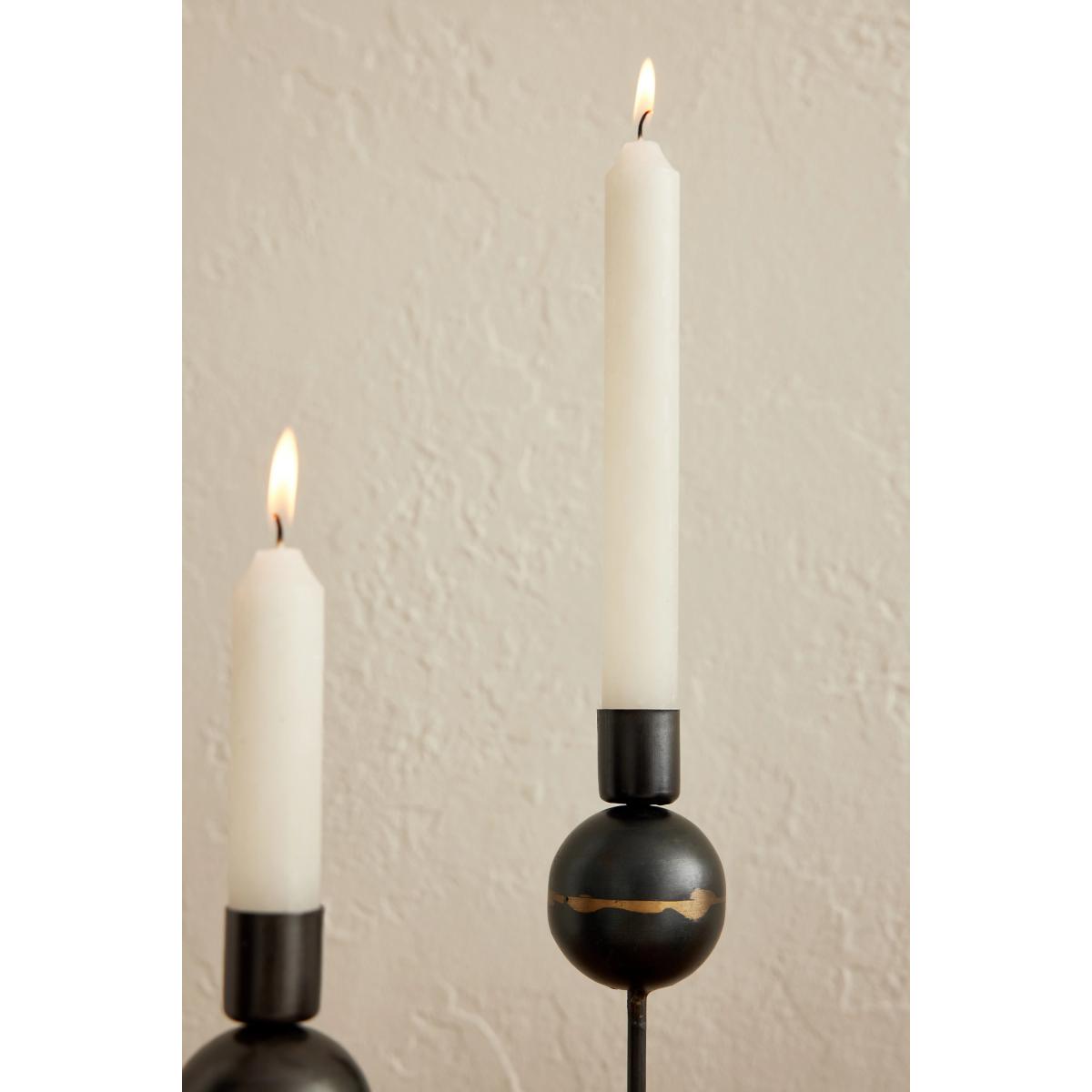 nkuku White Taper Candles, Set of 2 – image 2
