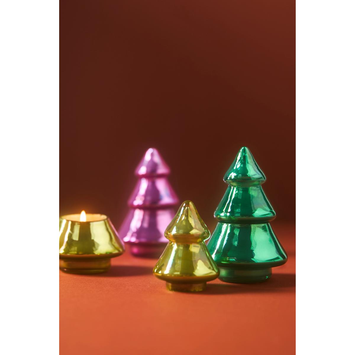 Mini Tree Woody Fresh Balsam & Cedarwood Glass Candle – image 2