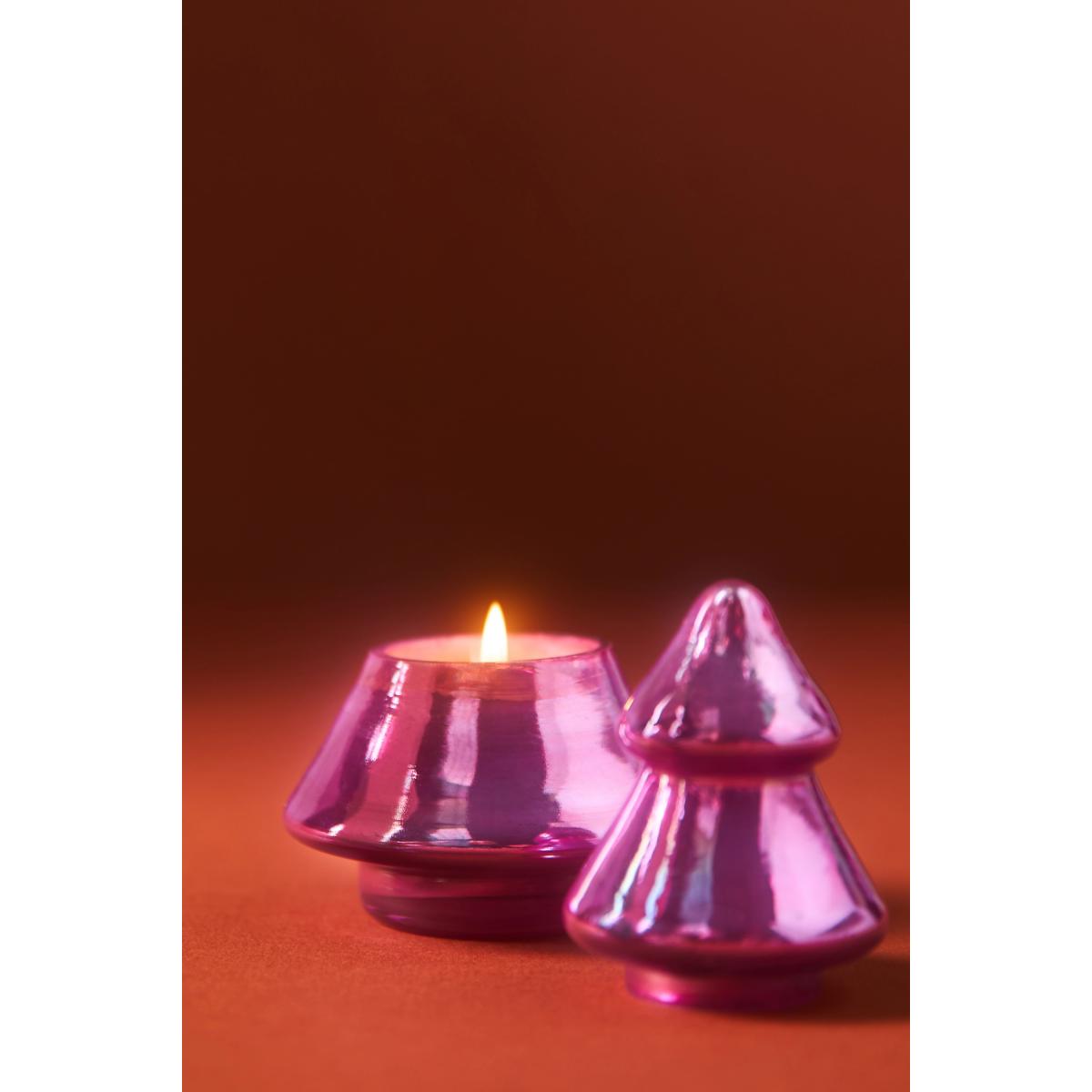 Mini Tree Woody Fresh Balsam & Cedarwood Glass Candle – image 3