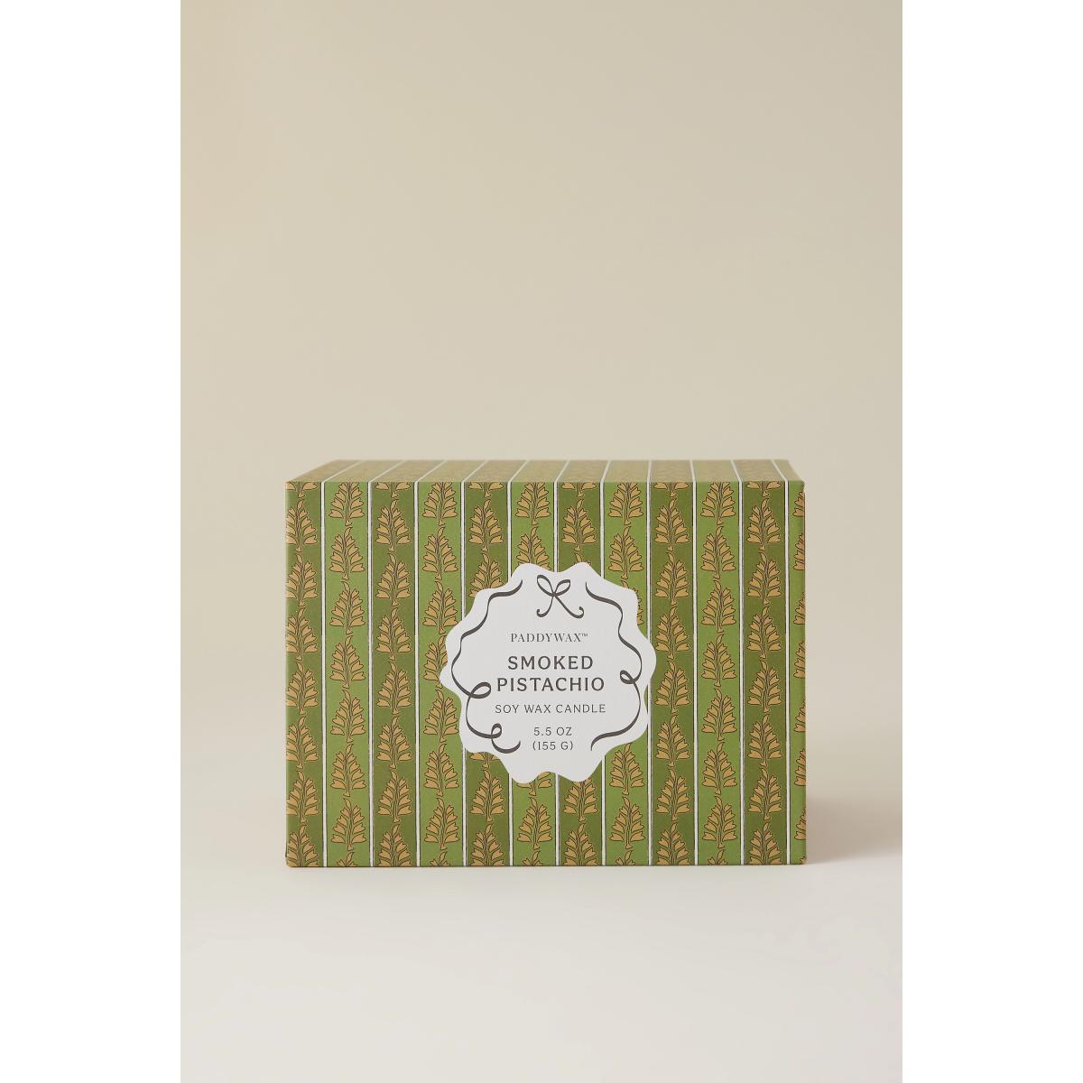 Paddywax Cherie Smoked Pistachio Ceramic Candle with Lid – image 2