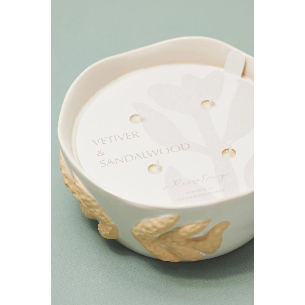 Reese Emry Design Anabella Mae Fresh Vetiver & Sandalwood Ceramic Candle – image 3