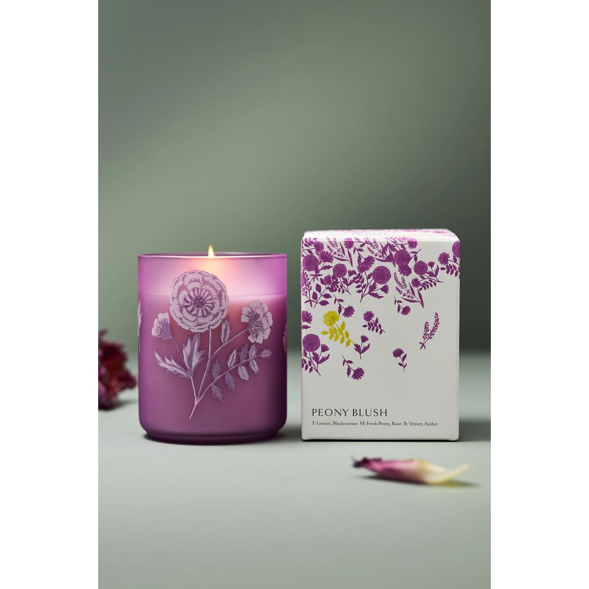 Eloise Floral Peony Blush Floral Boxed Candle – image 3