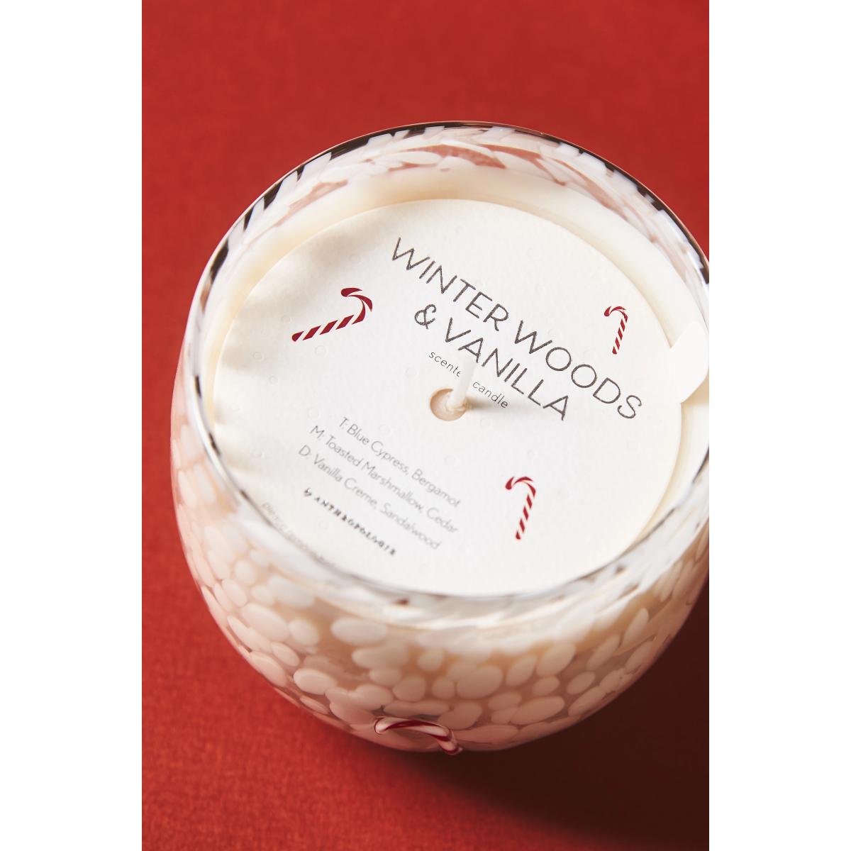 Icon Woody Winter Woods & Vanilla Glass Candle – image 3