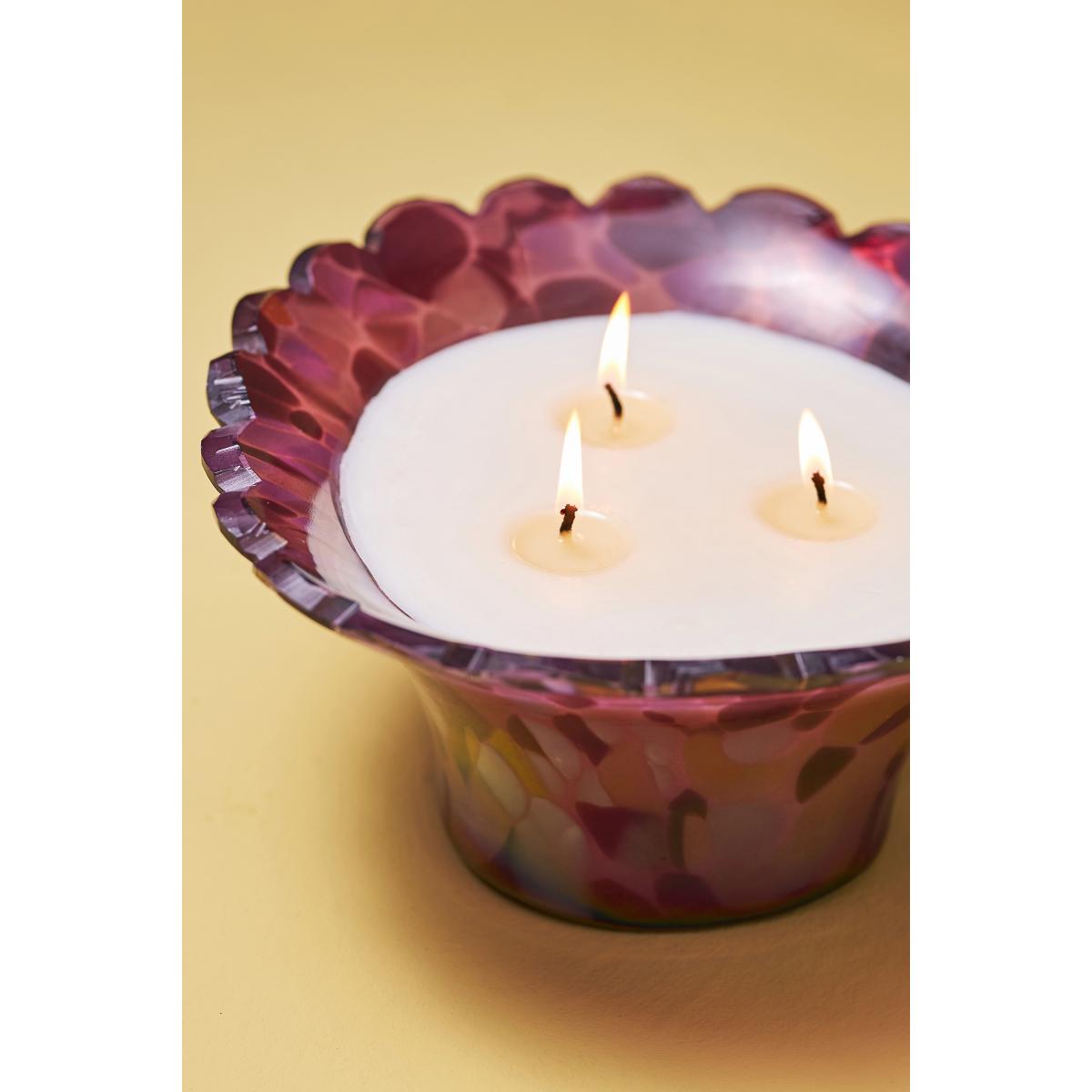 Cheena Floral Night Gardenia Glass Floral Candle – image 2