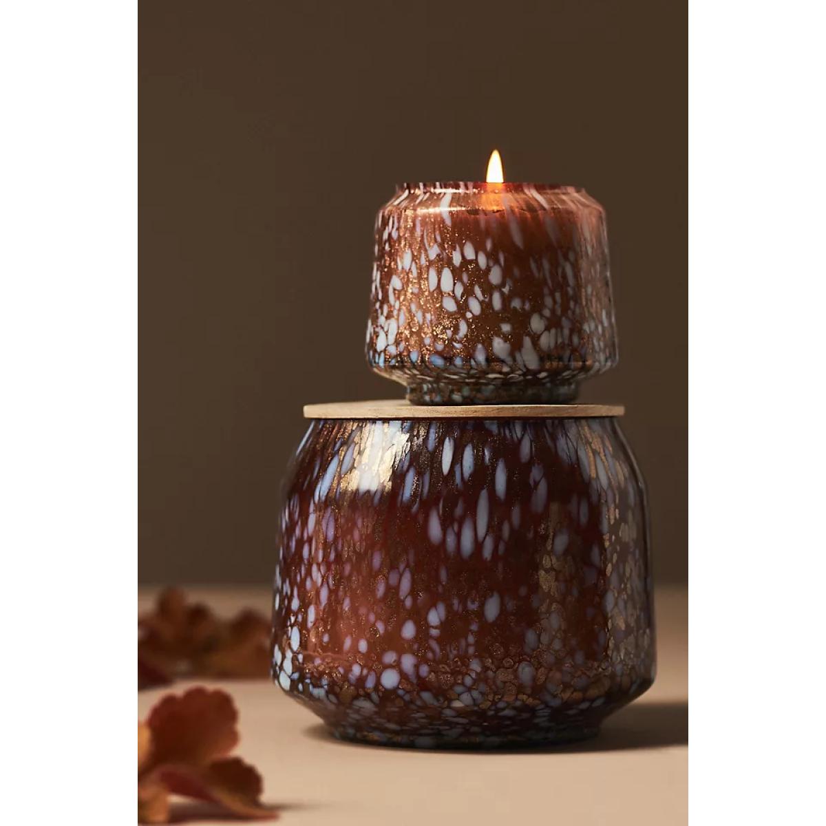 By Anthropologie Fruity Honeycrisp Oakwood Glass Jar Candle, Medium – image 2
