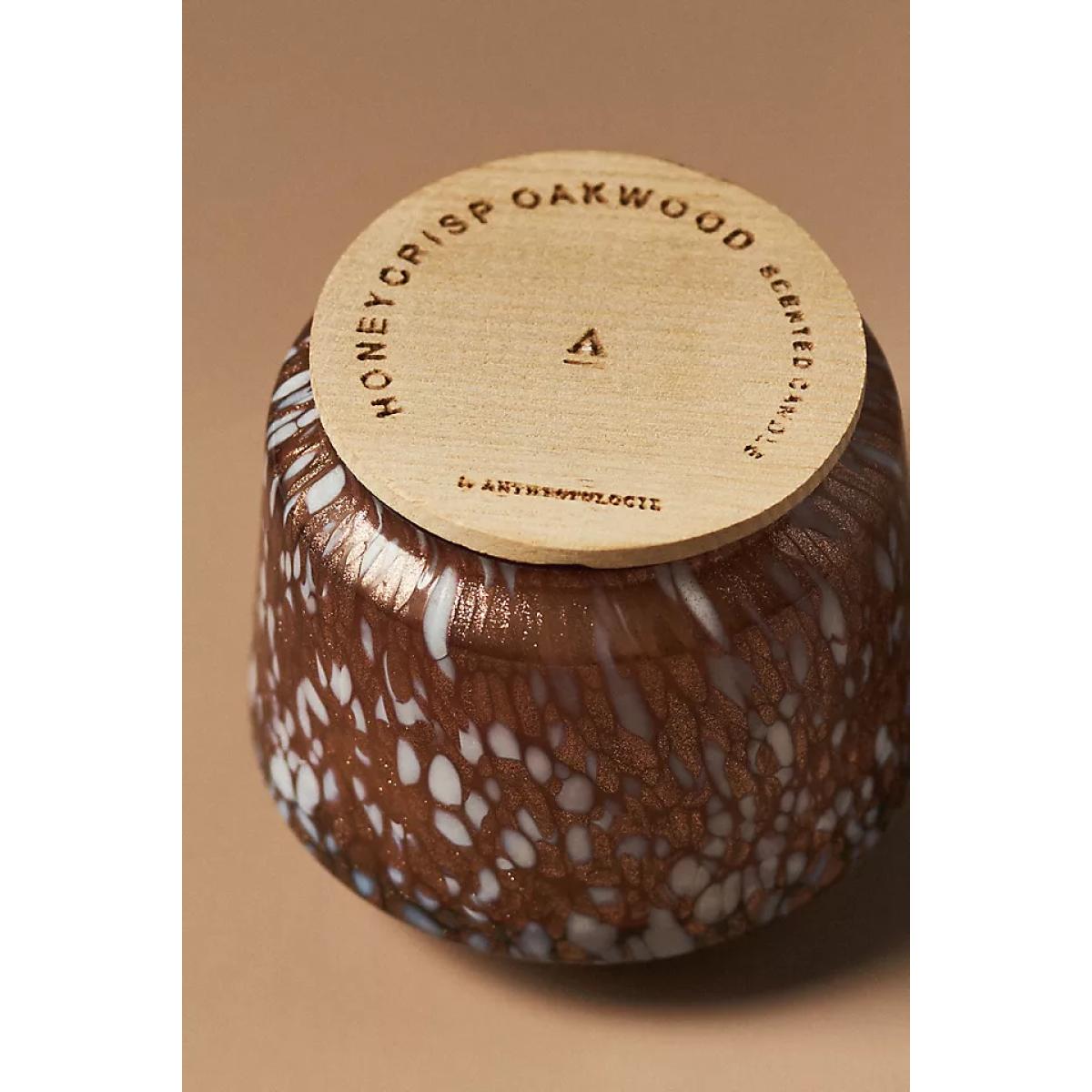 By Anthropologie Fruity Honeycrisp Oakwood Glass Jar Candle, Medium – image 5