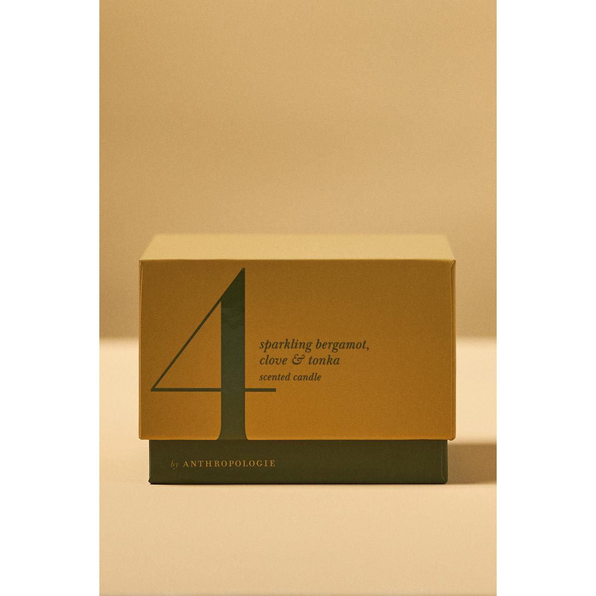 Number 4 Woody White Cedar & Thyme Glass Candle – image 3