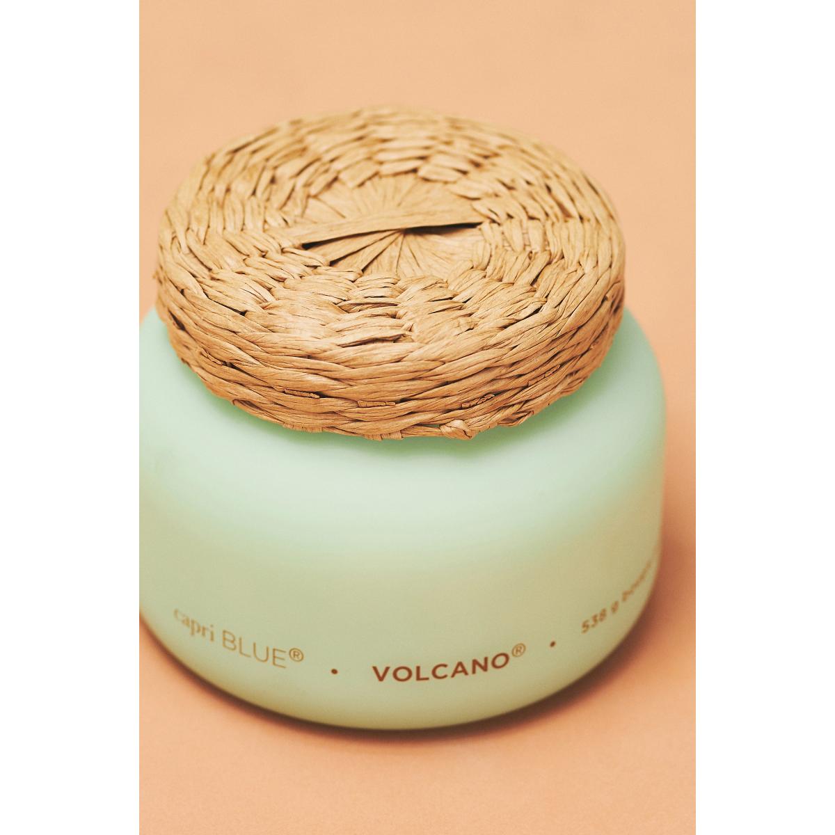 Capri Blue Volcano Rattan Lid Jar Candle – image 3