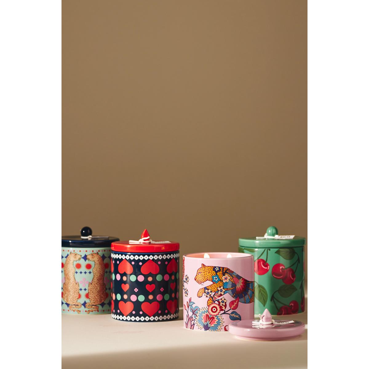 Maeve Floral Pomegranate & Sage Ceramic Candle – image 2