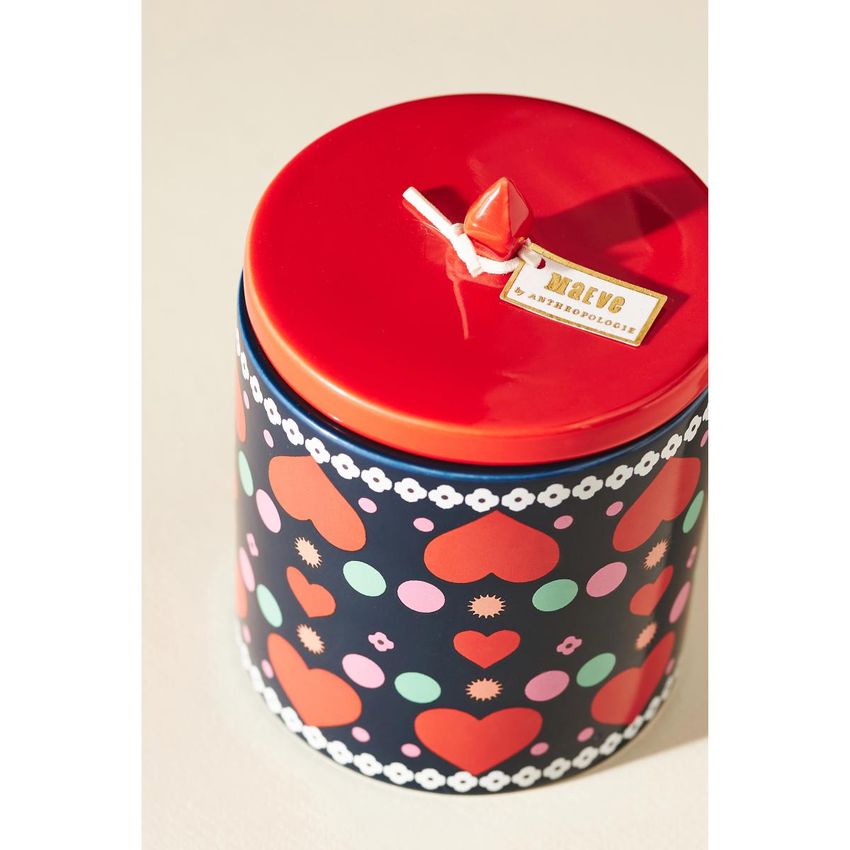 Maeve Floral Pomegranate & Sage Ceramic Candle – image 3