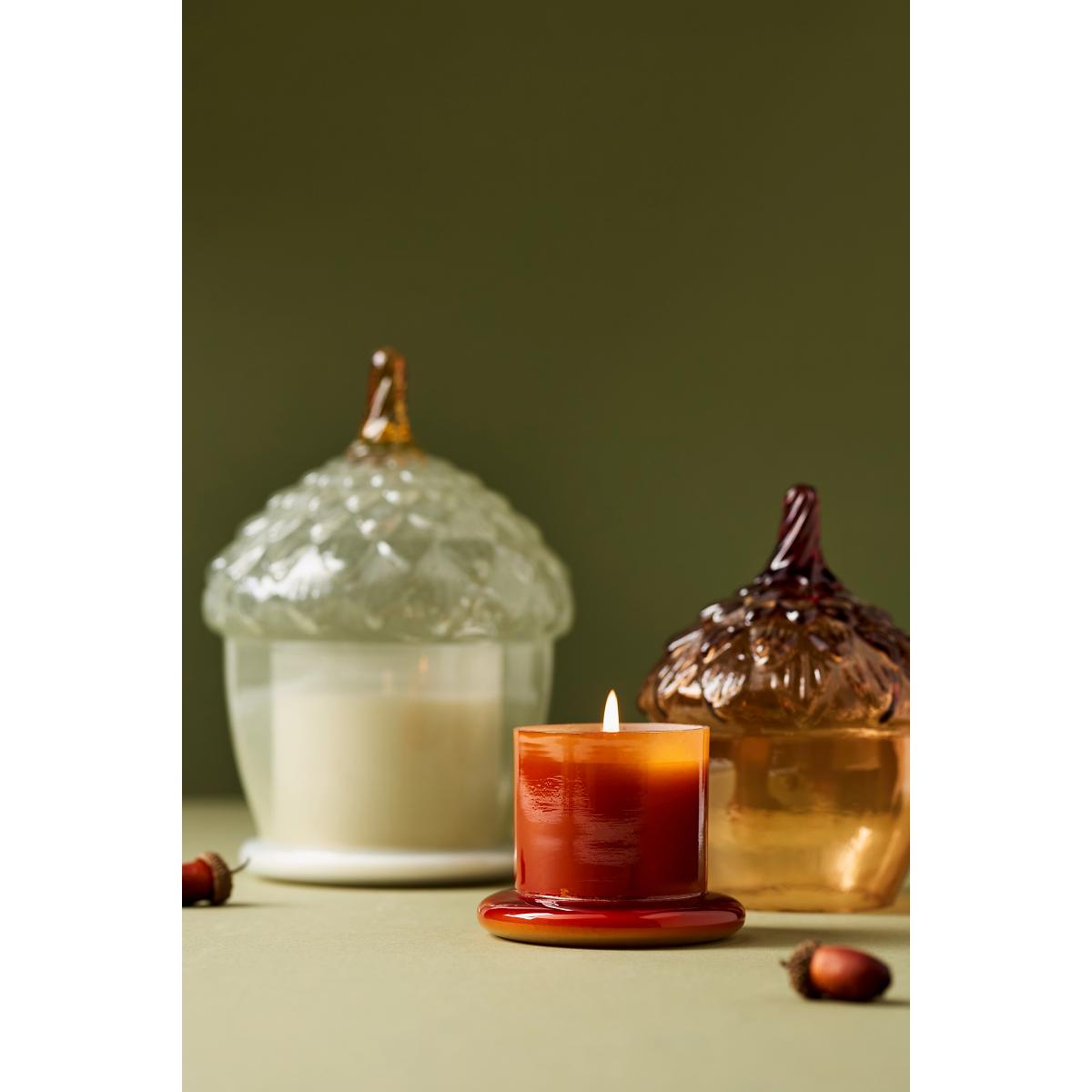 Acorn Spice Vanilla Clove Glass Cloche Candle – image 2