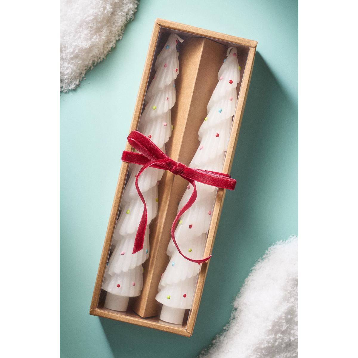 Festive Holiday Tree Tapers, Set of 2 – image 2