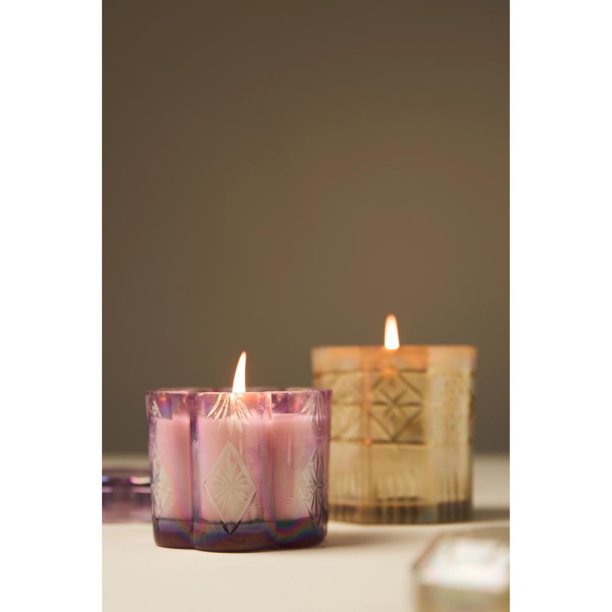 Luna Woody Violet Cypress Glass Jar Candle – image 2