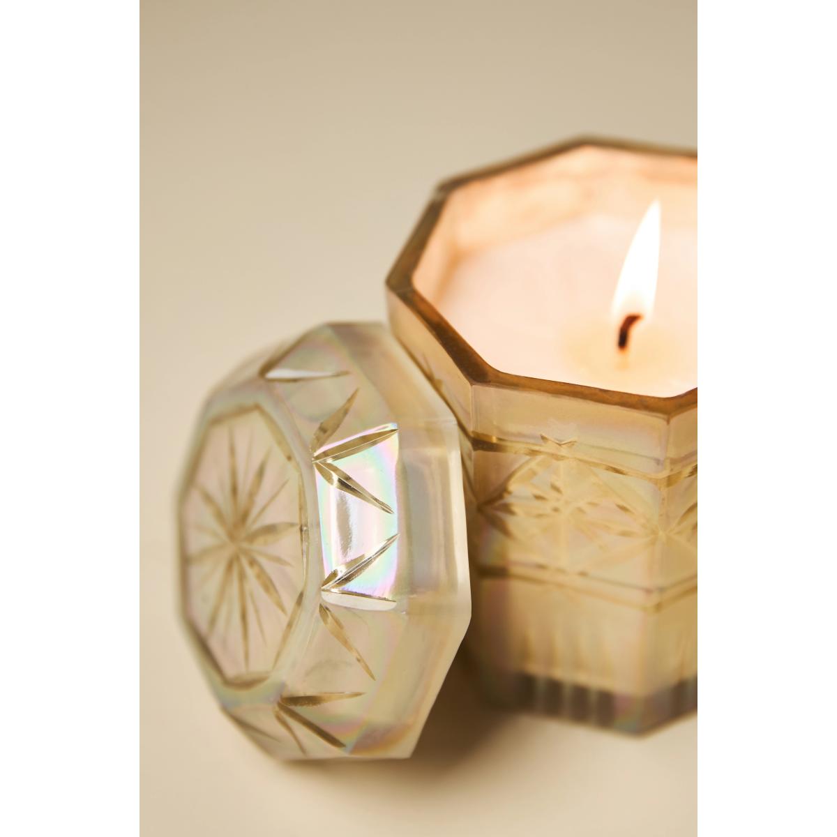 Luna Woody Violet Cypress Glass Jar Candle – image 3