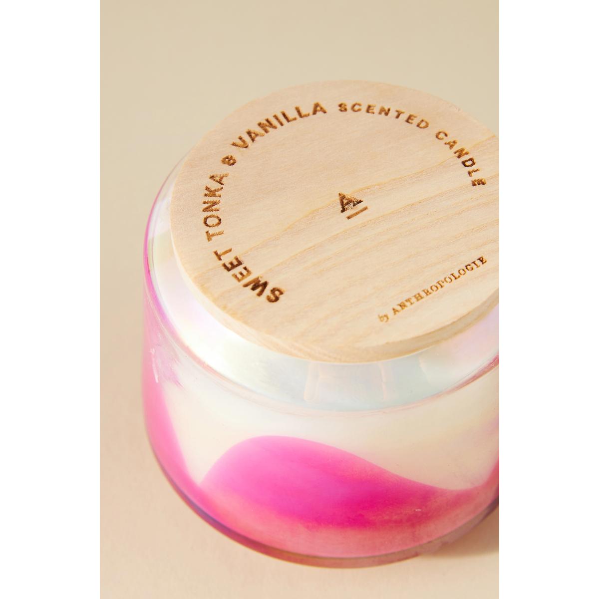 By Anthropologie Gourmand Sweet Tonka & Vanilla Glass Jar Candle – image 2