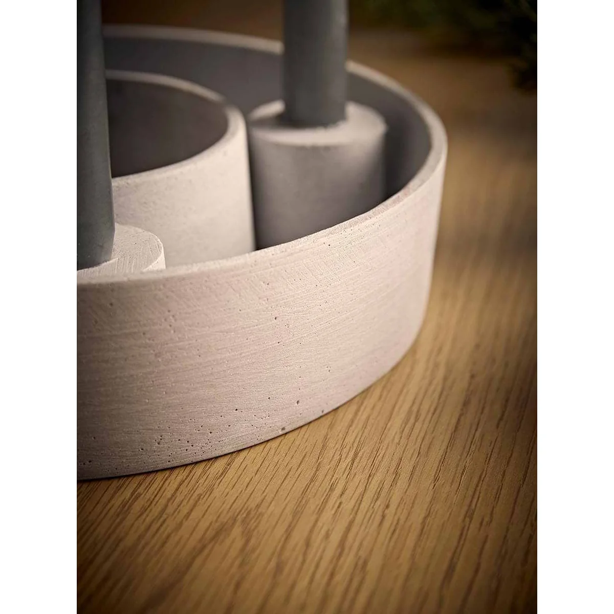 Stone Look Candle Stand – image 3
