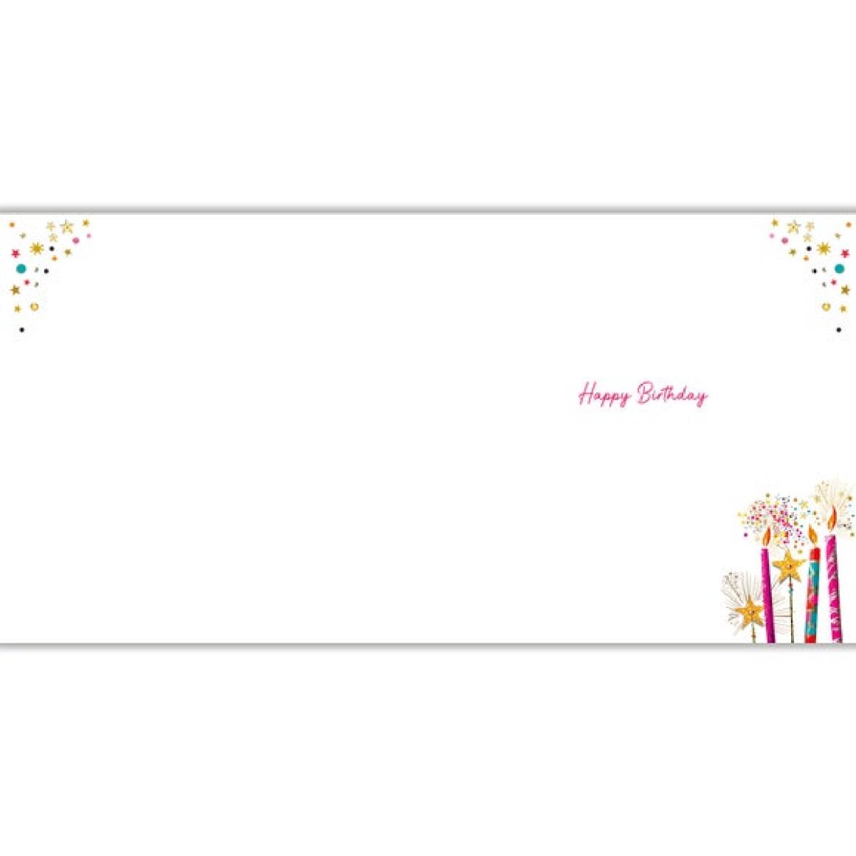 Sparkly Candles Birtthday Card – image 2
