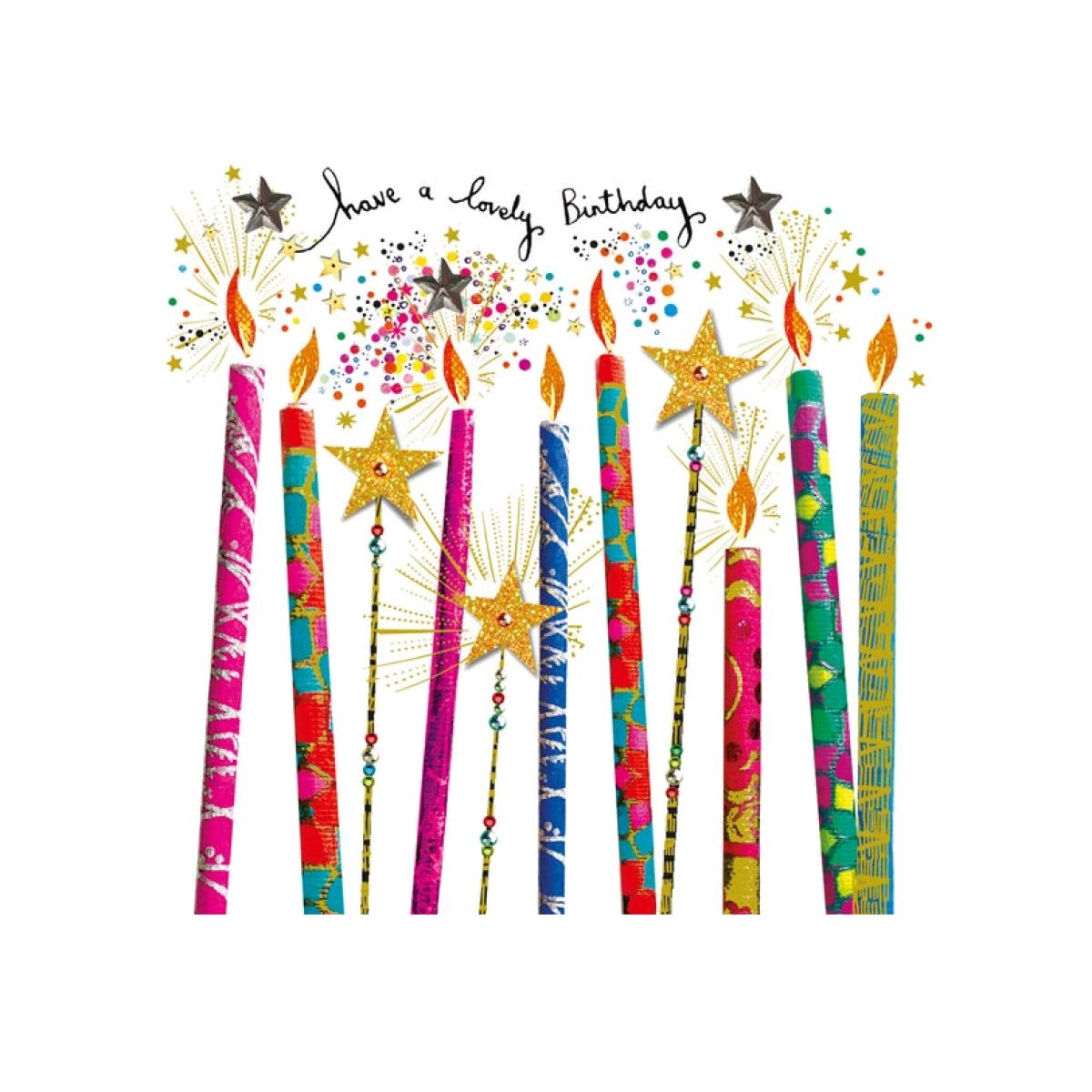 Sparkly Candles Birtthday Card – image 1