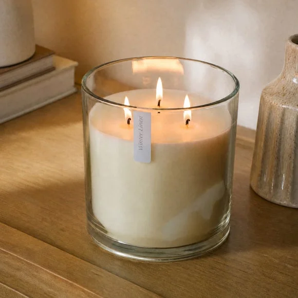 Christmas Peace Winter Linen XL Multi Wick Candle – image 1
