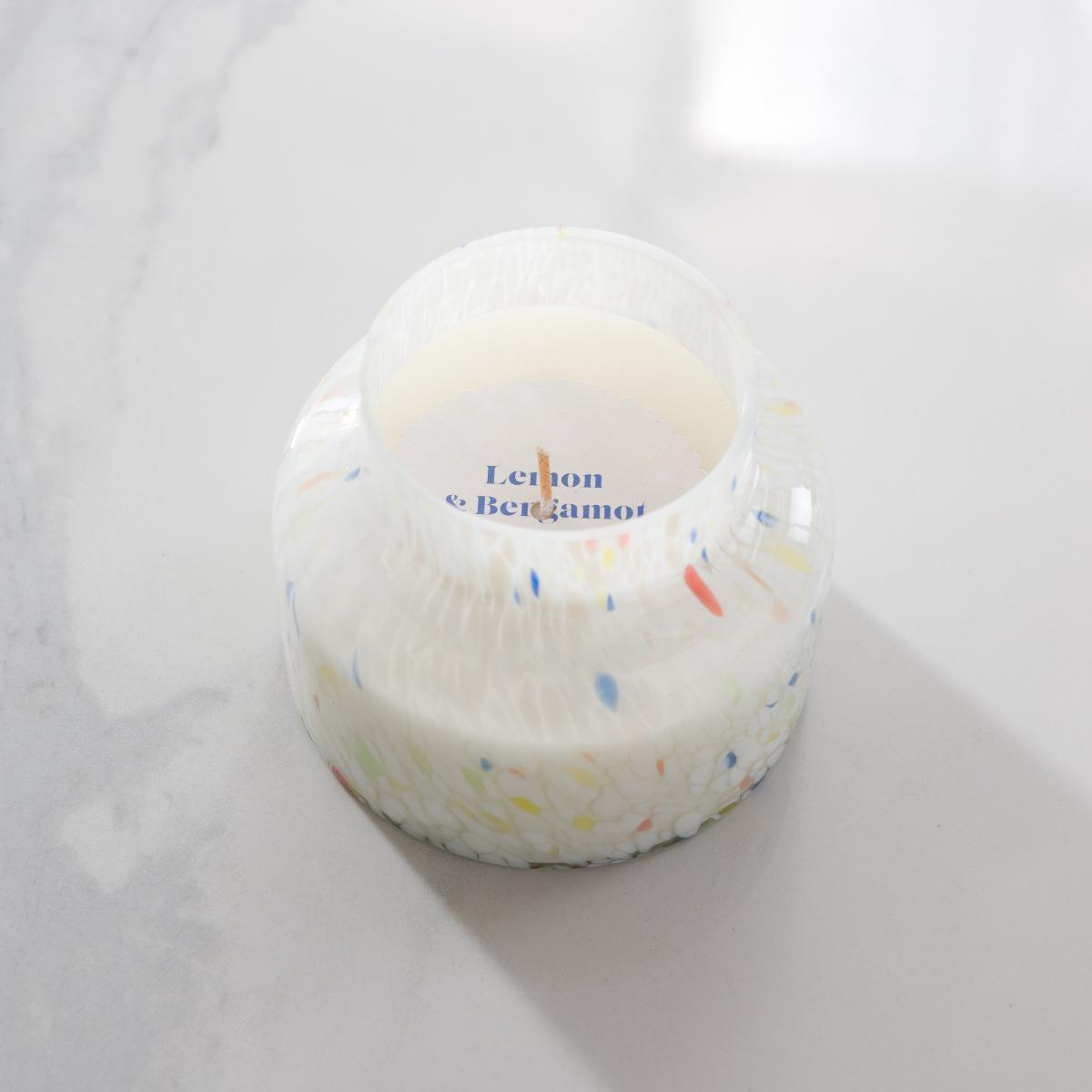 Lemon & Bergamot Confetti Glass Candle MultiColoured – image 3