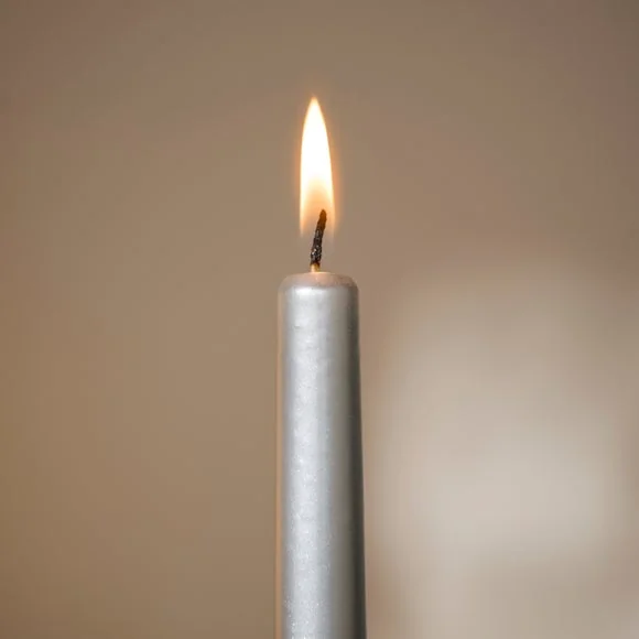 Set of 2 Unscented Taper Candles – image 2