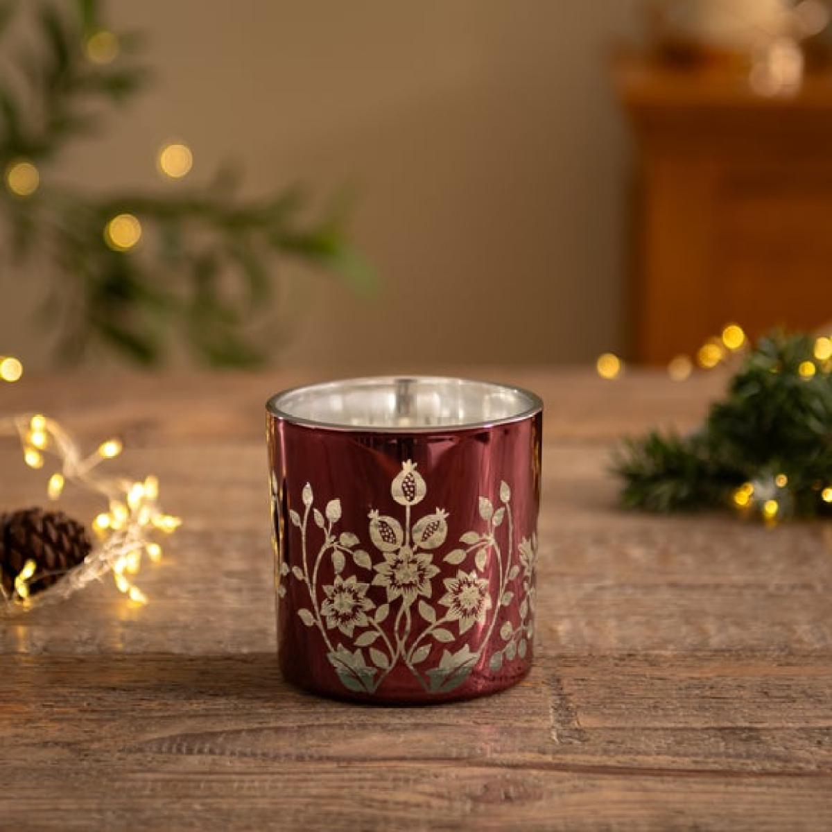 Festive Stag LED Twinkle Gel Candle – image 2