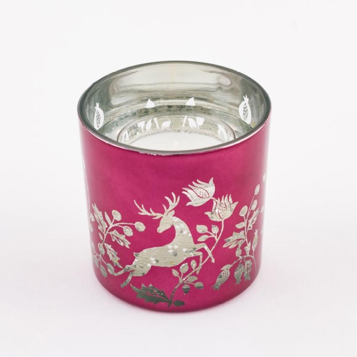 Festive Stag LED Twinkle Gel Candle – image 4