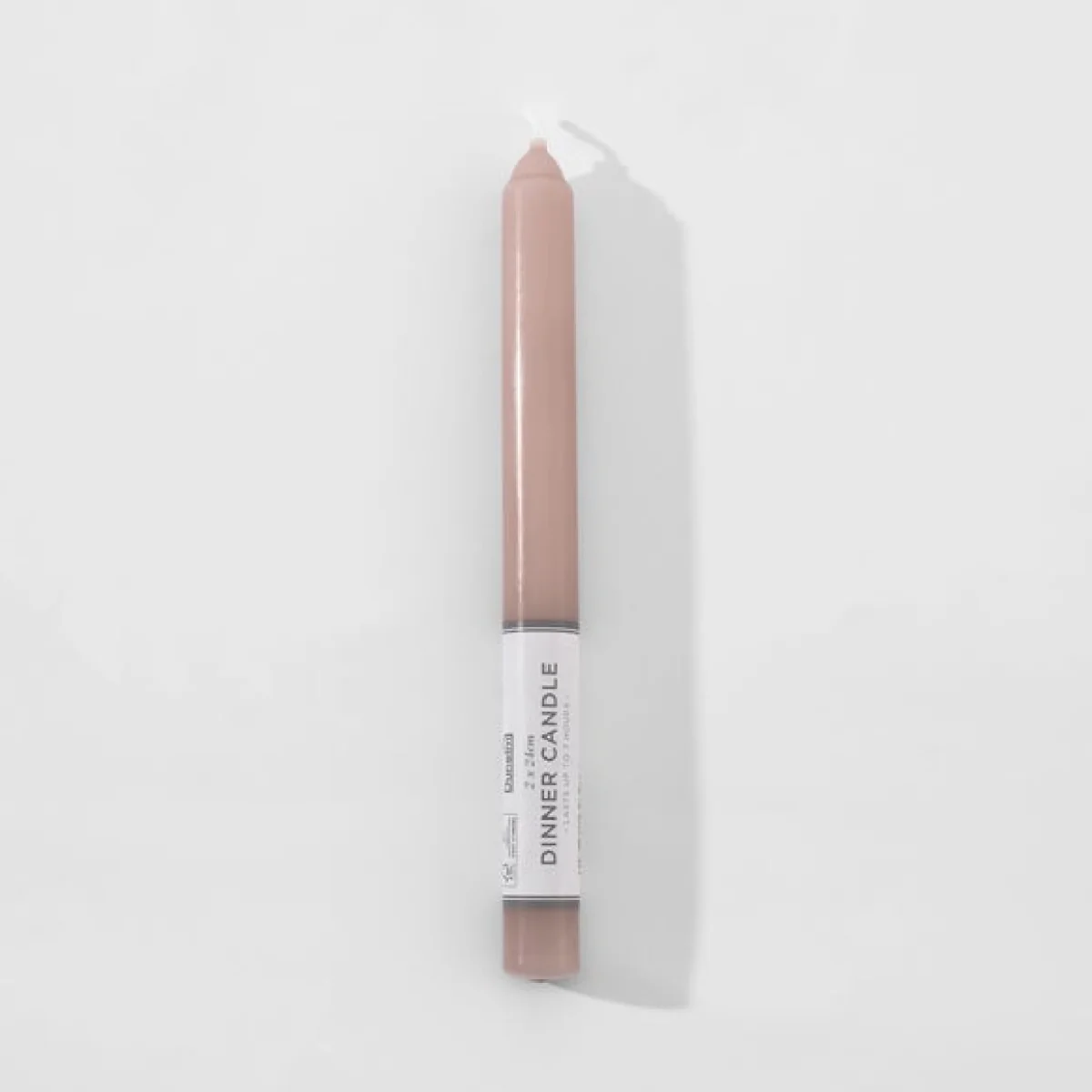 Unscented Single Taper Candle – image 2