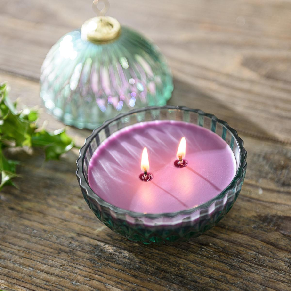 Ginger Ale Teal Bauble Multi Wick Candle Green – image 3